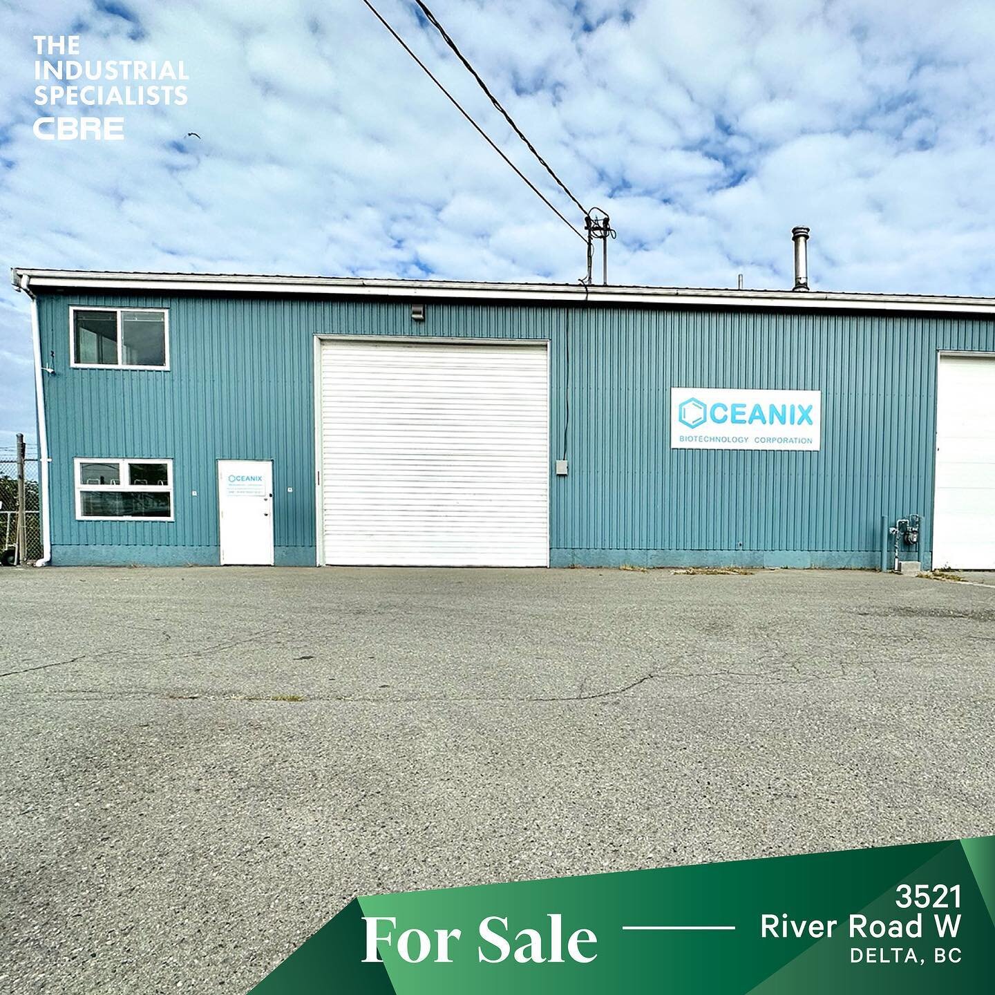 DELTA | This 9.328 SF freestanding warehouse is an ideal opportunity for an owner-occupier or investor. The building features 2 oversized grade loading doors, over 1,400 SF of improved office space, a large storage area at the rear side of building w