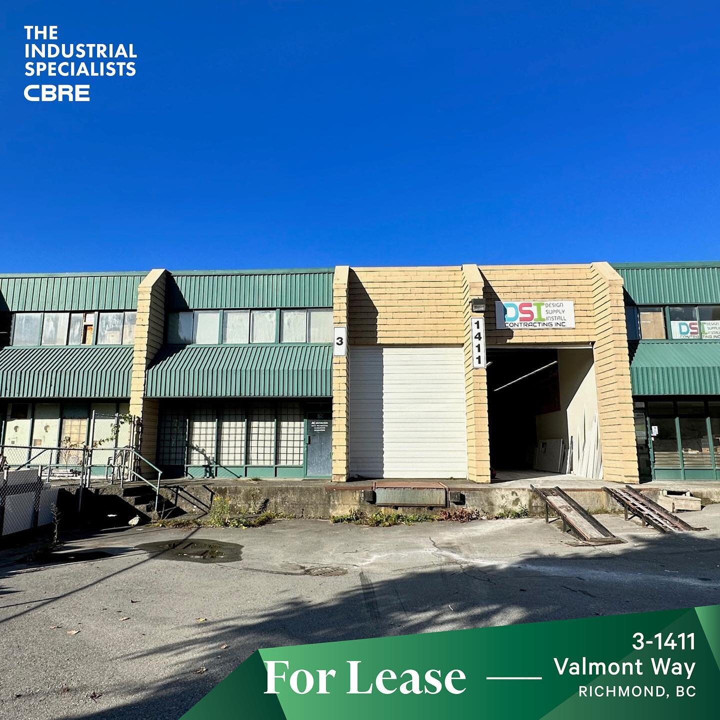 NORTH RICHMOND | Unit 3 is a 3,300 SF small bay warehouse with 1 truck level loading door and an office space on the second floor. Some additional building features are 20&rsquo; clear ceiling height, on-site and additional street parking, and has co