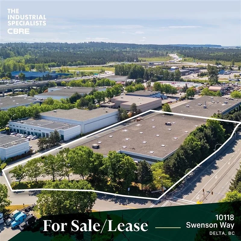 DELTA&rsquo;S NORDEL BUSINESS PARK | 10118 Swenson Way, Delta&nbsp;
&nbsp;
A 58,811 SF freestanding warehouse&nbsp;sits on&nbsp;2.99 acres&nbsp;in the core of Delta&rsquo;s Nordel Business Park and is now available for&nbsp;sale or lease.
&nbsp;
Feat