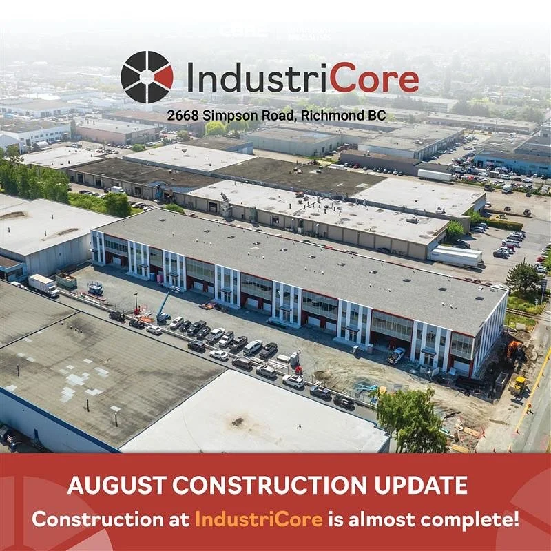We&rsquo;re nearing completion at IndustriCore in North Richmond! 🏗️✨

Construction is almost complete, and only 6 units remain, ranging from 4,077 SF to 15,042 SF with units starting at $2,242,350 ($550 PSF)

Each unit features:
&bull; Grade-level 
