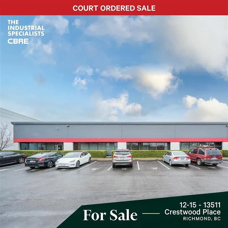 CRESTWOOD | Units 12-15 13511 Crestwood Place 

Units 12-15 at 13511 Crestwood Place presents a rare&nbsp;court-ordered sale&nbsp;of four ground-floor industrial units totaling&nbsp;11,586 SF&nbsp;in&nbsp;Core Business Park, one of North Richmond&rsq