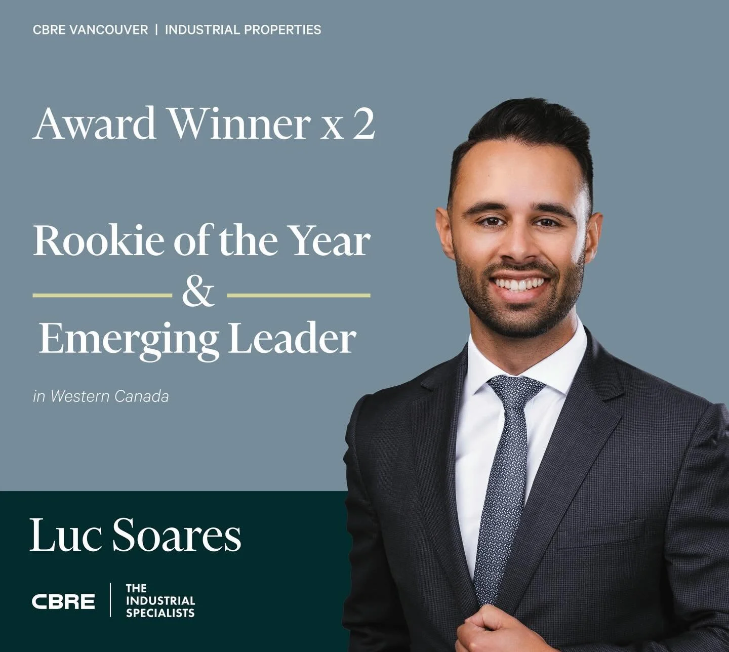 Today we&rsquo;re celebrating Luc Soares for winning not one, but two awards! 🏆🏆
 
In a remarkably short time, Luc has become a standout performer - bringing creativity, confidence, and decisive action to every project.
 
We&rsquo;re excited to wat