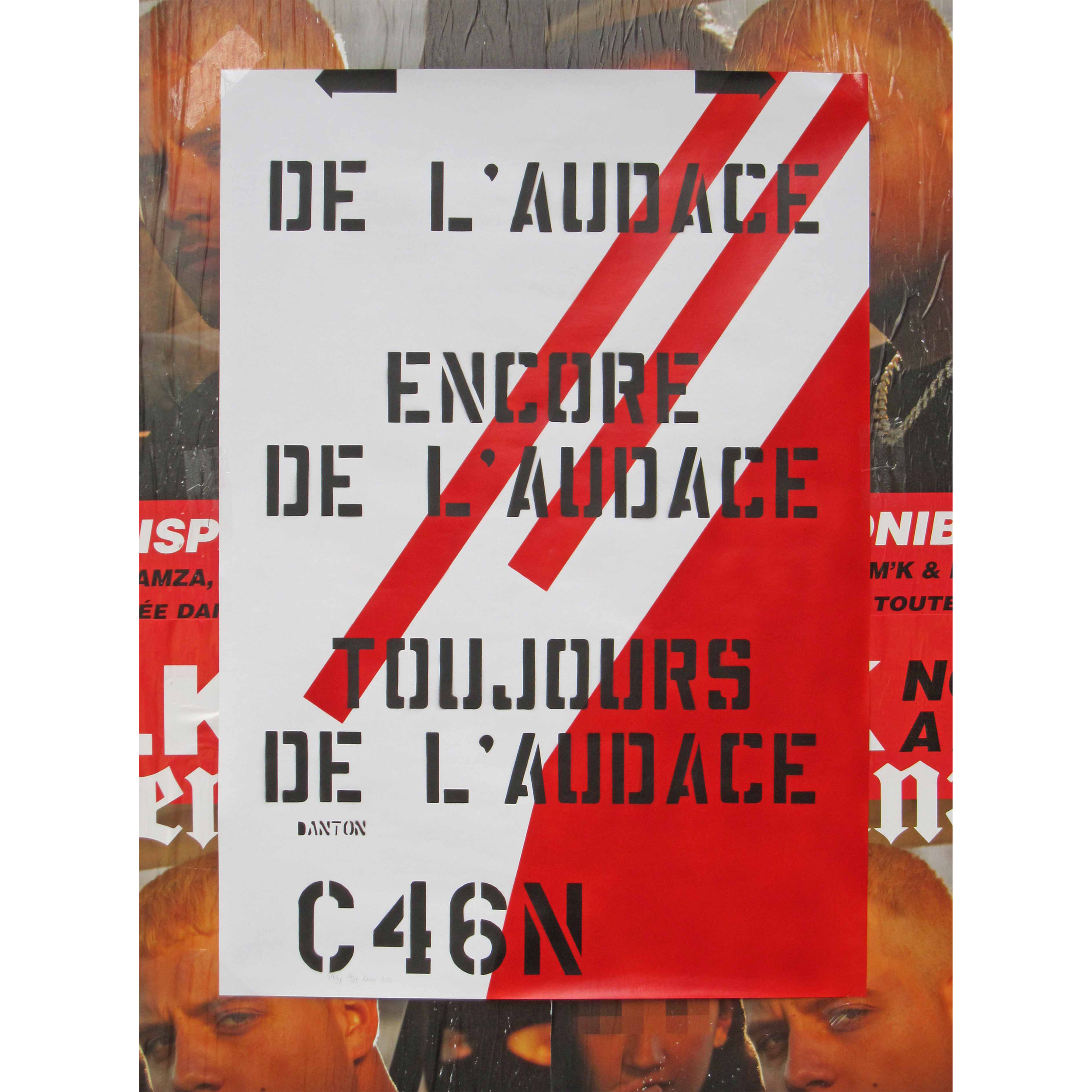 C46N 2020 16 sur 38 16 sur 19 rouge 100 x 70 cm