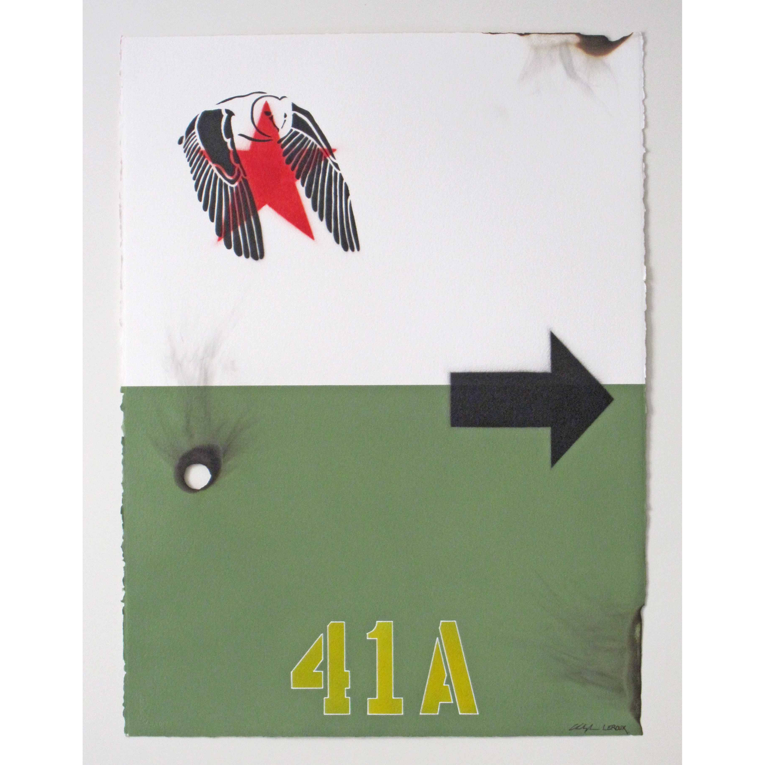 41A 2020 H772 x L578 mm technique mixte sur papier Arches