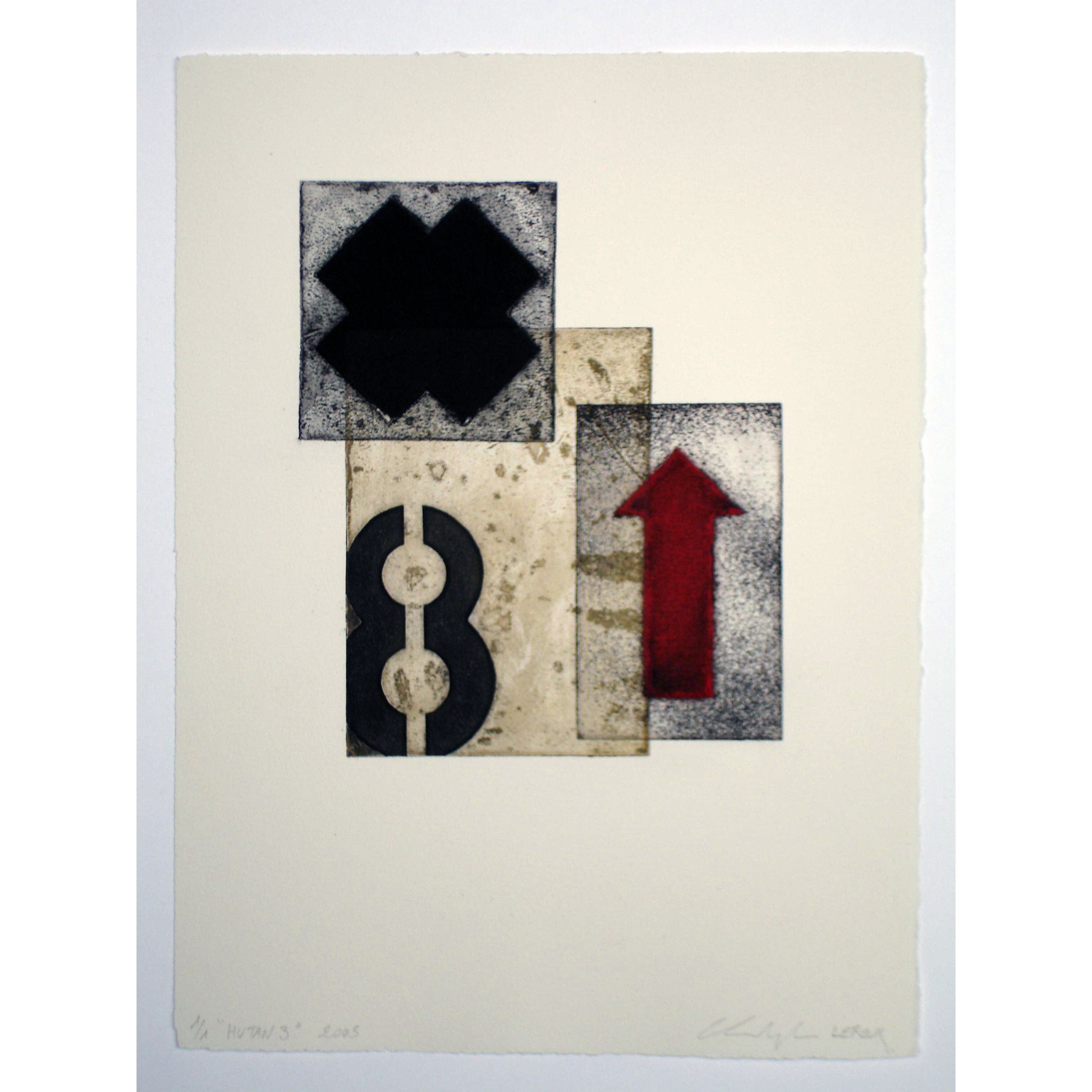 HUTAN3 1/1 2005 28x38 cm gravure sur zinc