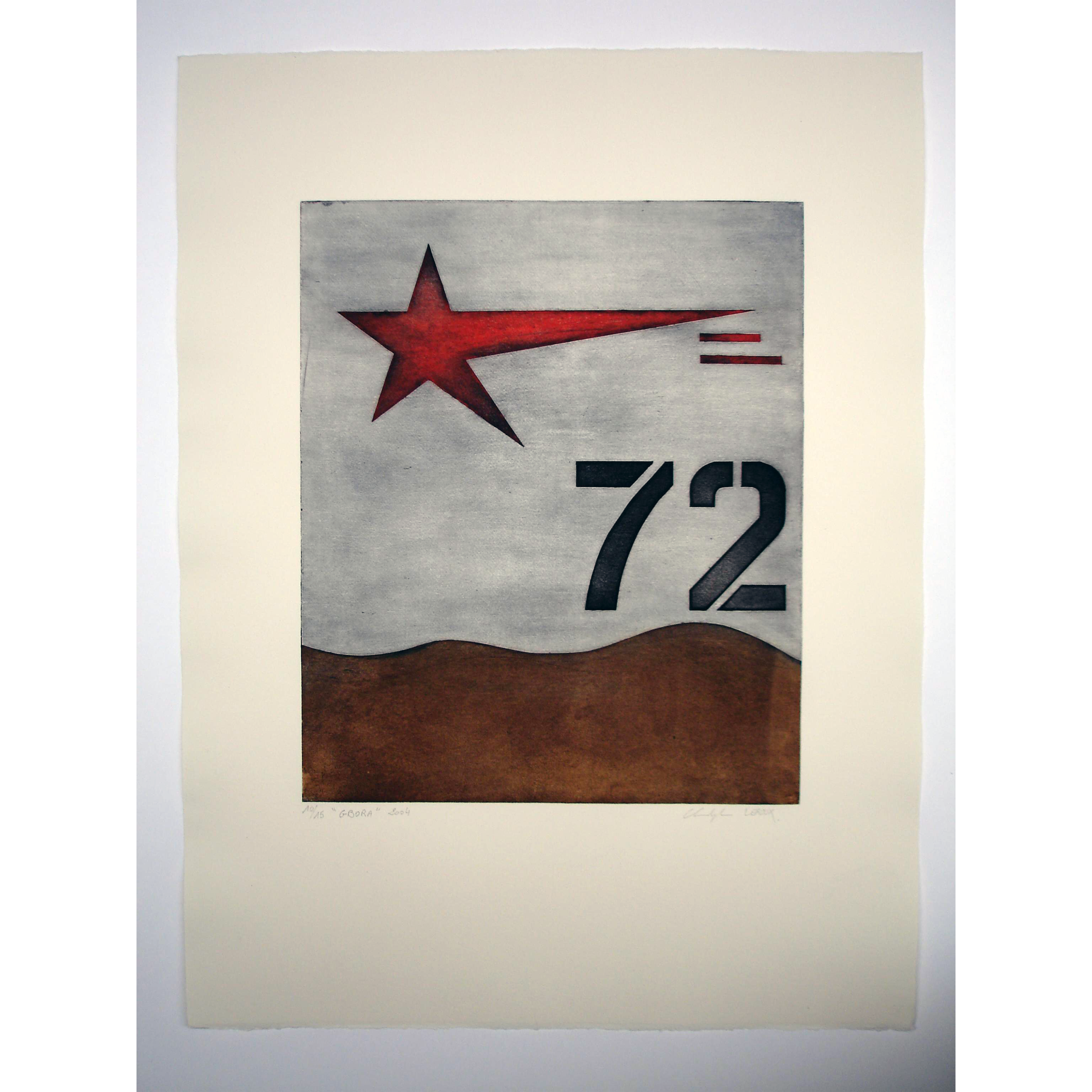 gbora 10/15 2004 50x65 cm gravure sur zinc