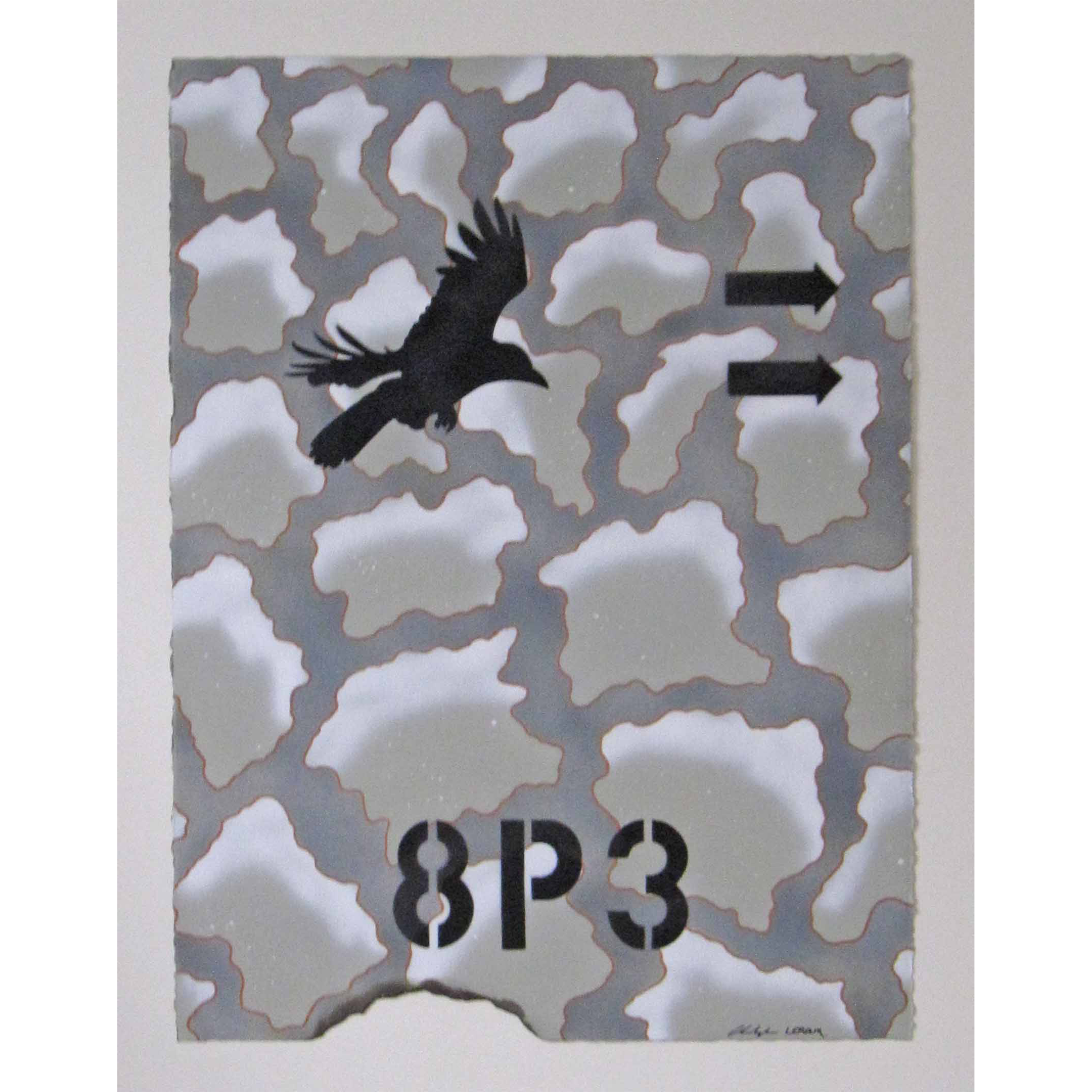 HIVER 8P3 2018 H766 x L575 mm technique mixte sur papier Arches