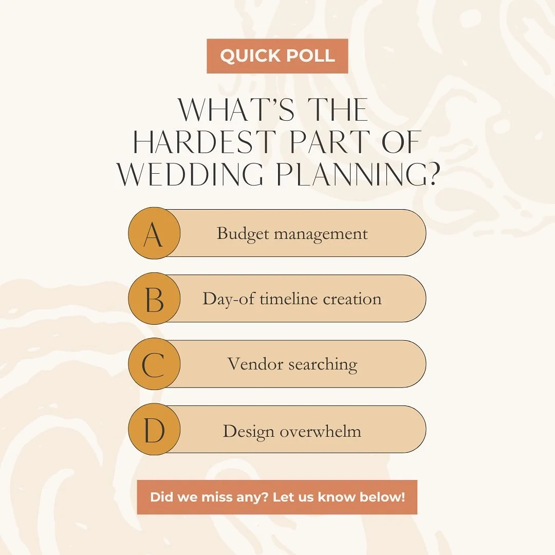 What&rsquo;s the hardest part of wedding planning?