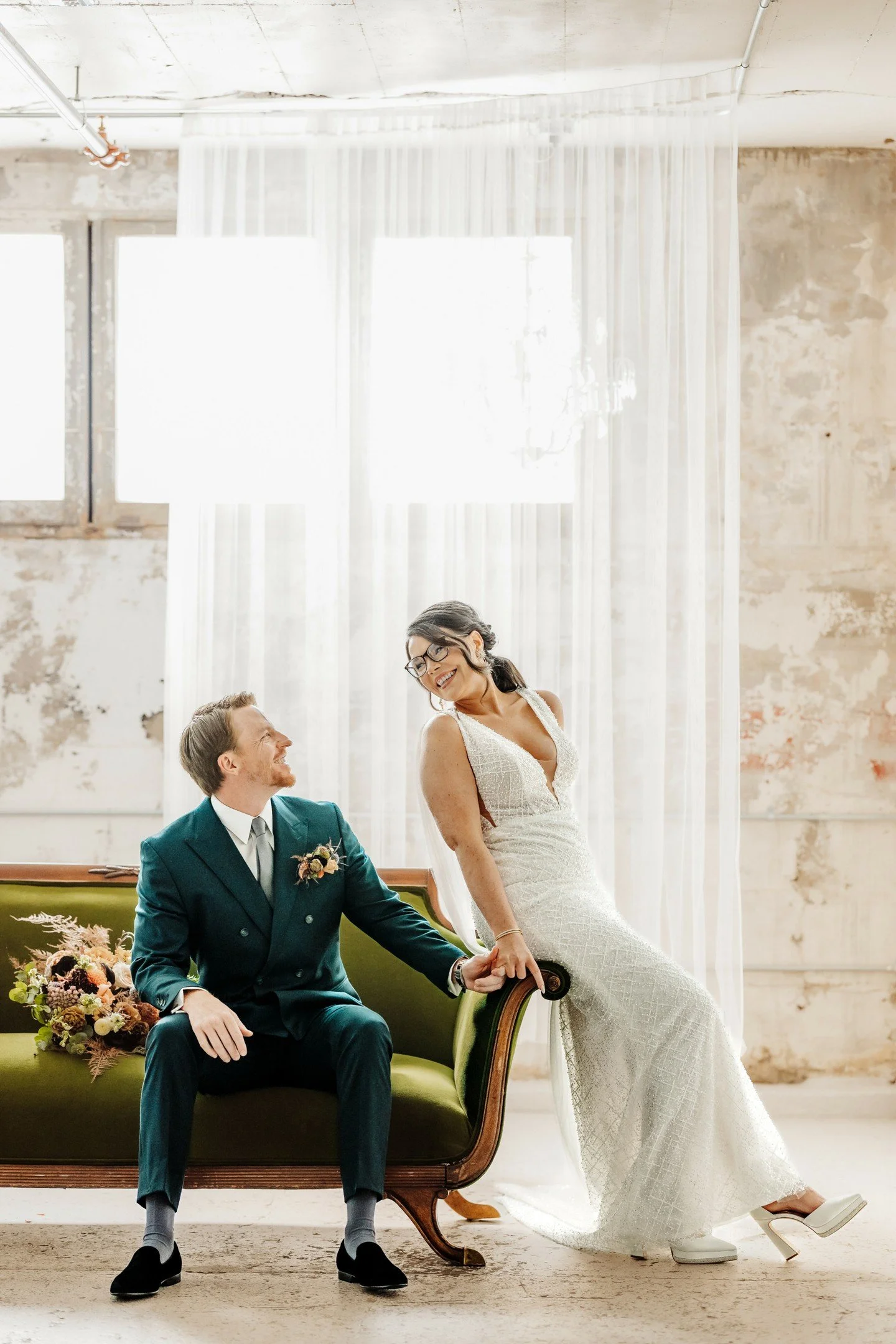 Lena and Travis truly had it all &mdash; champagne towers, dessert charcuterie, stunning florals, and a whole lot of joy. ✨🤍

Photographer @ivybencheckpotraits
Coordination @heirloomeventsdesign
Venue @thestvrain
Caterer/Dessert @sugarpinecatering
R