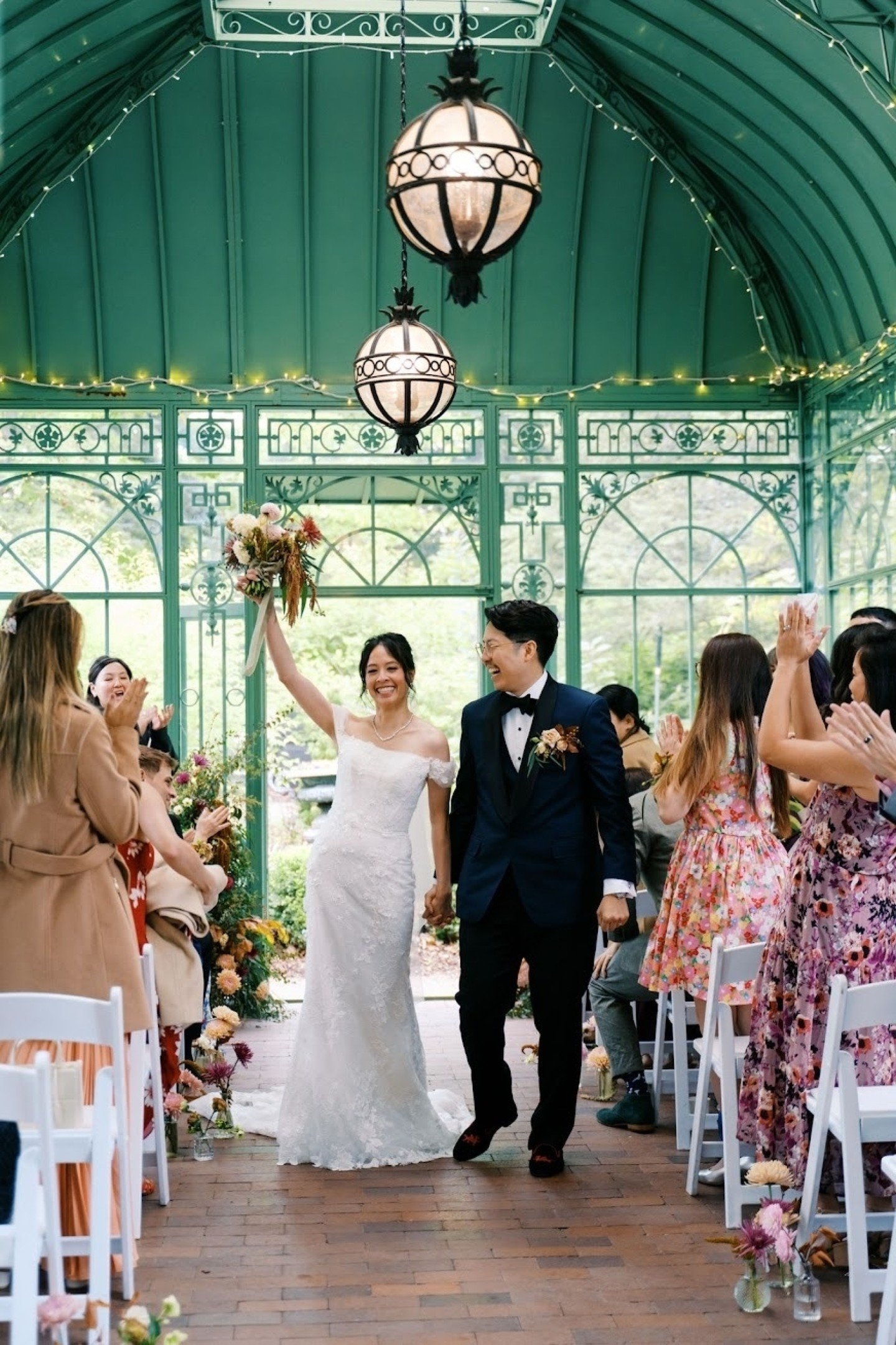 That just married feeling. Congratulations H &amp; N! 

Coordination @heirloomeventsdesign
Ceremony Venue @denverbotanic
Photography @aylaraeweddings
Florist @drawntoflowers
H&amp;MU @beautyonlocationstudio
Musician @jennahuntmusic
Reception Venue @s