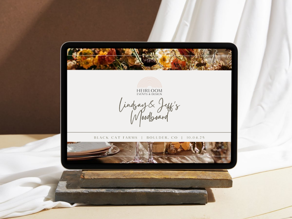Heirloom Events & Design offers decor and design guidance for your wedding.