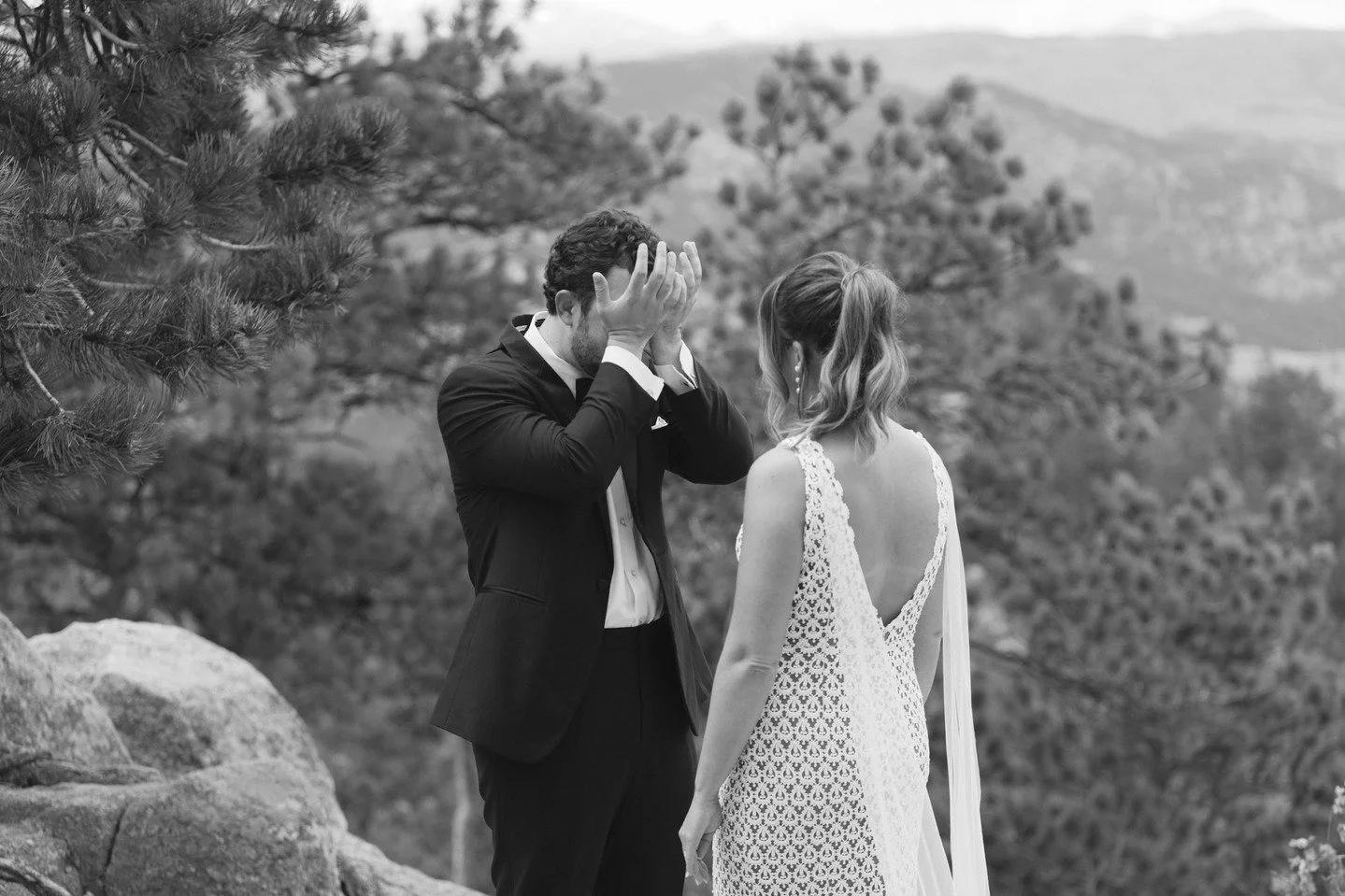 Couple: Should we do a first look? Will the moment still be special?

Us: YES!"

Photographer @itsclairehunt
Videographer @kyana_shamloo
Venue Sunrise Amphitheatere
Venue: @wildprovisionsbeer 
Venue: @moxyboulderco
Catering @milehighsmashburgers