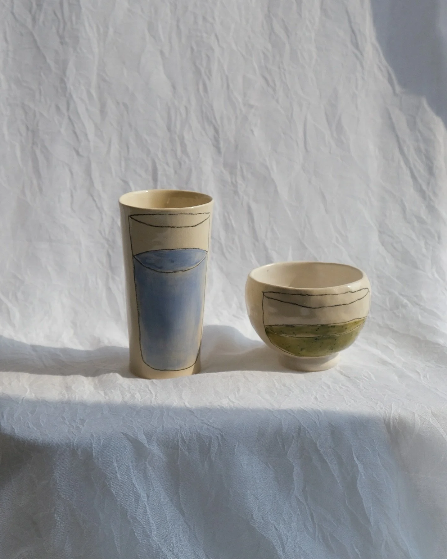 After reflecting on my work with these two pieces, I&rsquo;ve realized that water and tea are obviously essential to my life 😌💧🍵