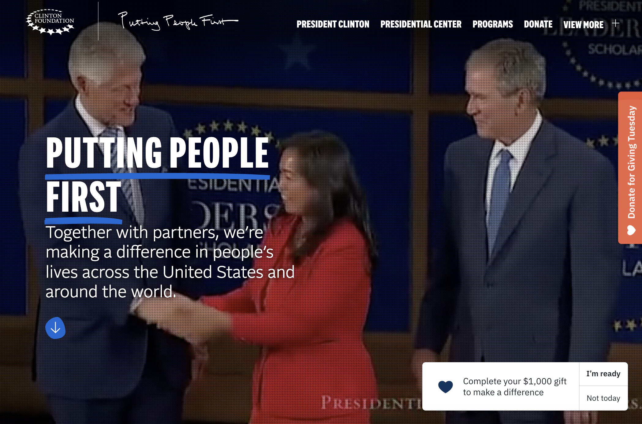 Creating a new digital home for the Clinton Foundation