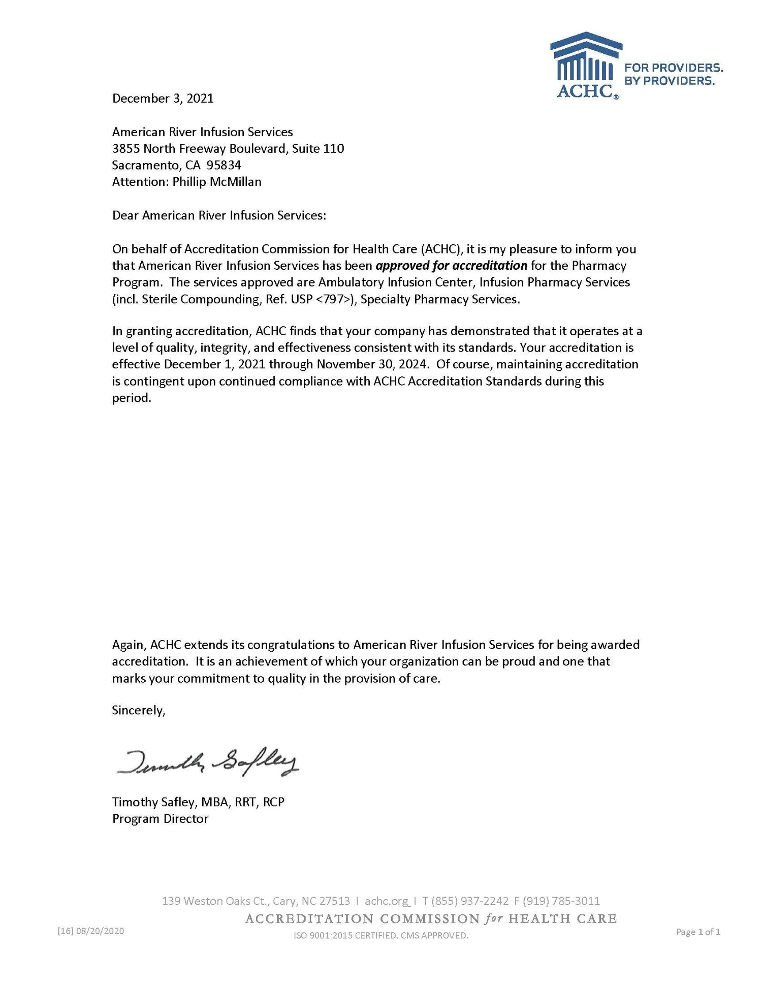 Privacy Policy 2 — American River Infusion Services