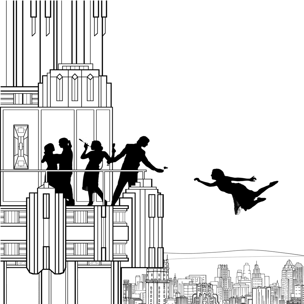 Falling Girl by Scott Snibbe