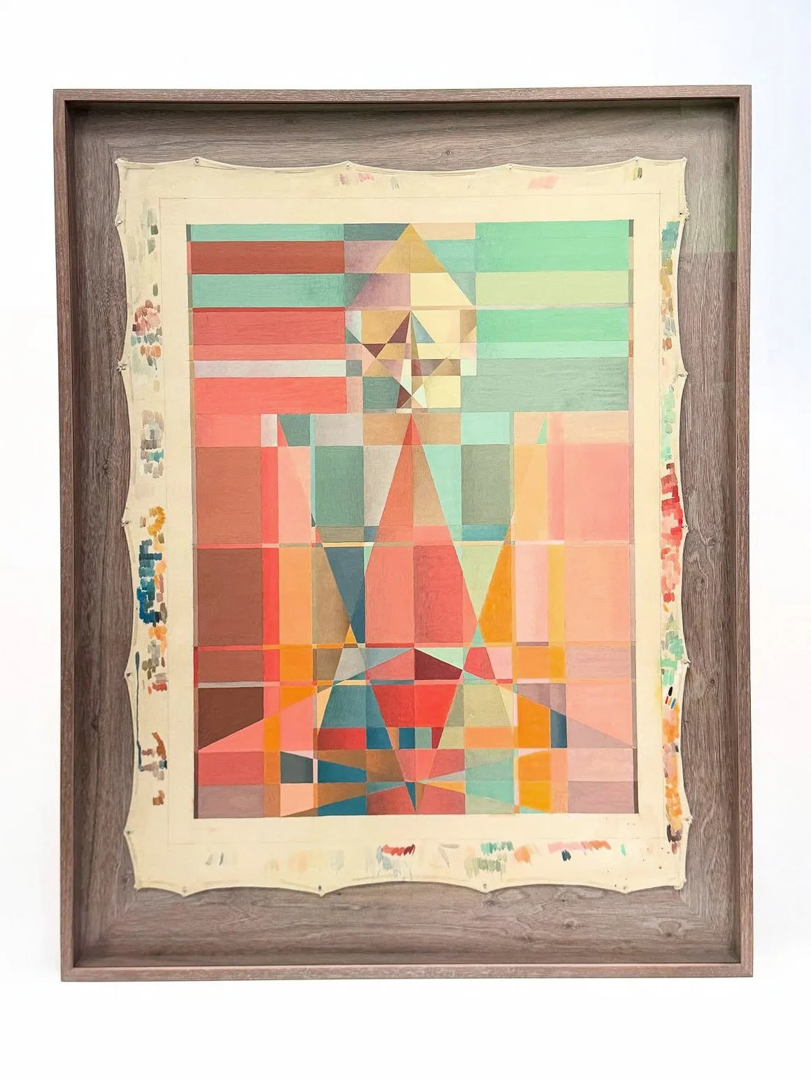 The One Gone Beyond: Nondual, 2024. 26 × 30 in. Mineral pigment and natural dyes with animal glue sizing on canvas