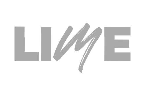 The word 'LIVE' with the 'V' stylized as a lightning bolt.