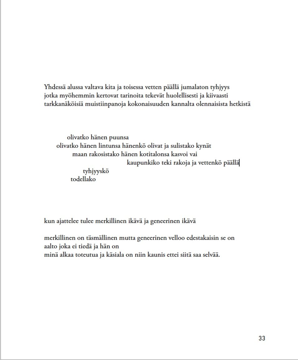 Yhdessä alussa valtava kita (Hetkenä minä, Poesia 2021)