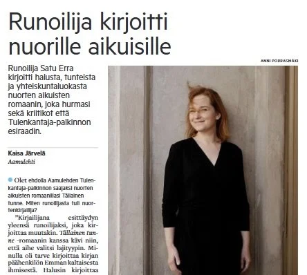 Tällainen tunne oli ehdolla Tulenkantaja-kirjallisuuspalkinnon saajaksi. Raati kuvaa teosta näin: 

"Erra kuvaa poikkeuksellisen taitavasti epämääräisyyttä, nolostelua ja lauseidenvälejä. Hänen nuorensa ovat yhtä aikaa suoria, vilpittömiä ja solmussa