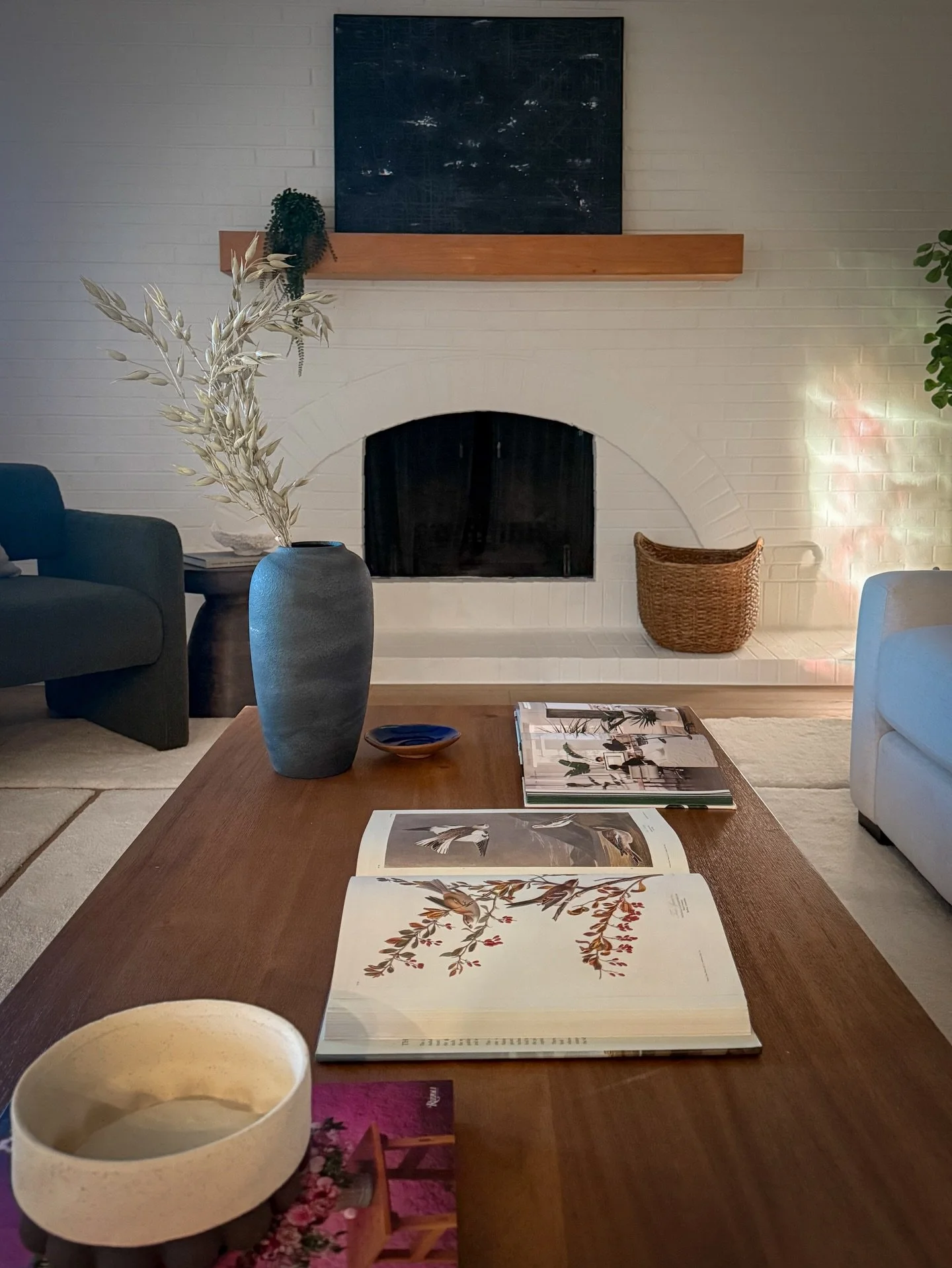 Each space is completely different, yet there are some common themes to the order of operations. The final step of hanging art is when it really all comes together for us. 

What questions do you have about our process? We&rsquo;re an open **coffee t