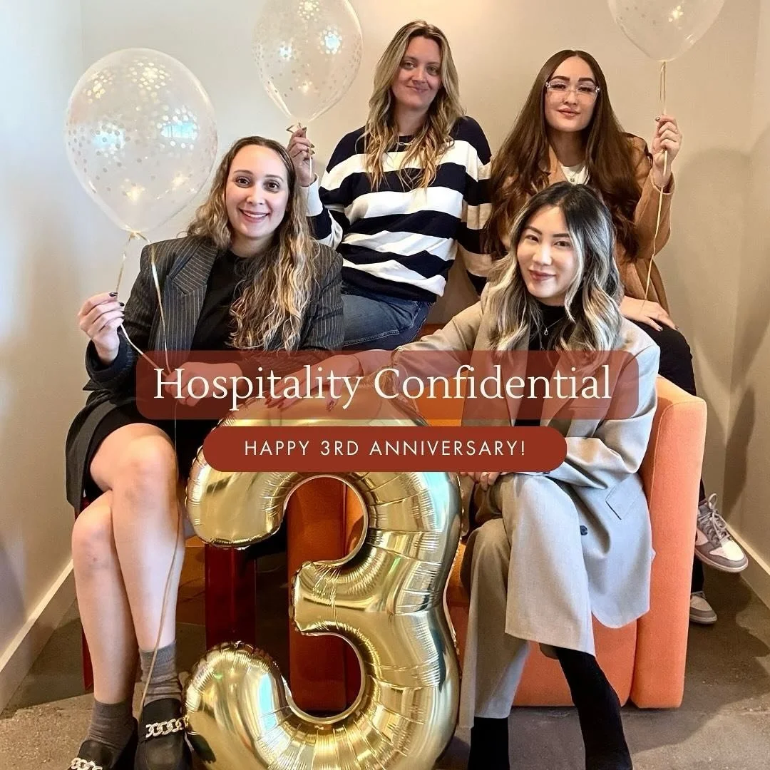 3️⃣ WHEEEEEE! WE&rsquo;RE 3!

🏆 Hospitality Confidential was built to serve a unique recruitment value proposition to the employers and the talented professionals in the hospitality and Food and Beverage recruitment space. 

🏠 But in year 3, it&rsq