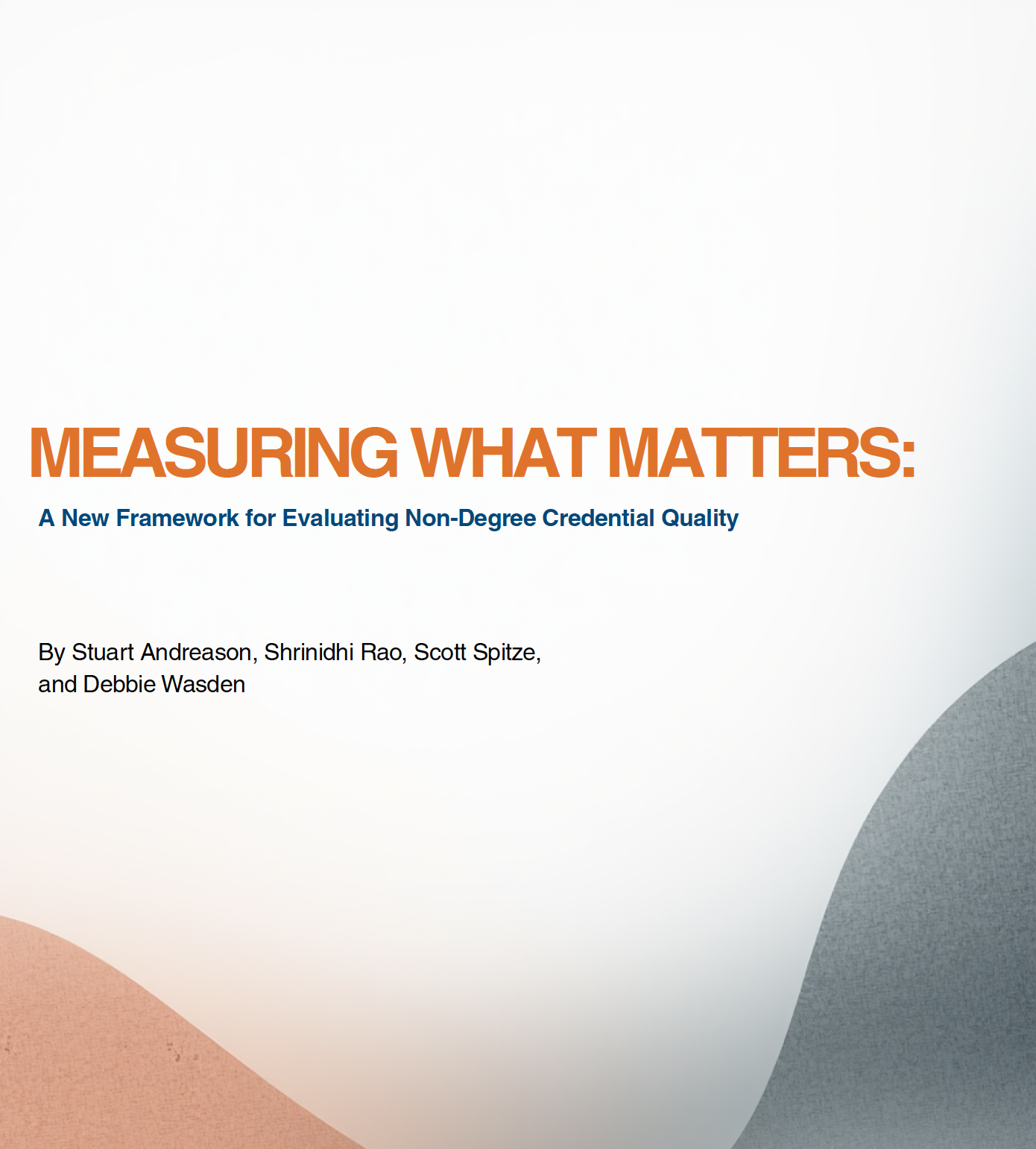 Measuring What Matters 