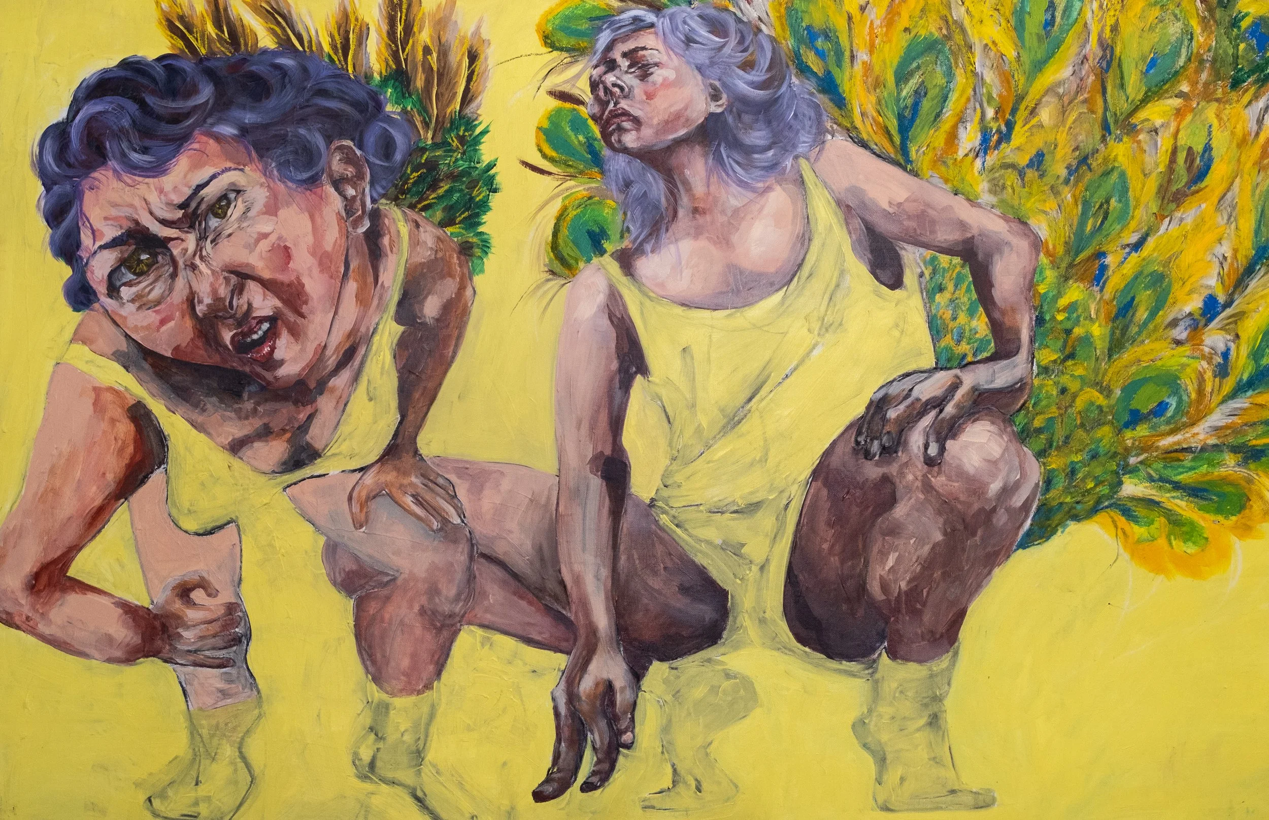 birdie - 145x94cm - acrylic on linen