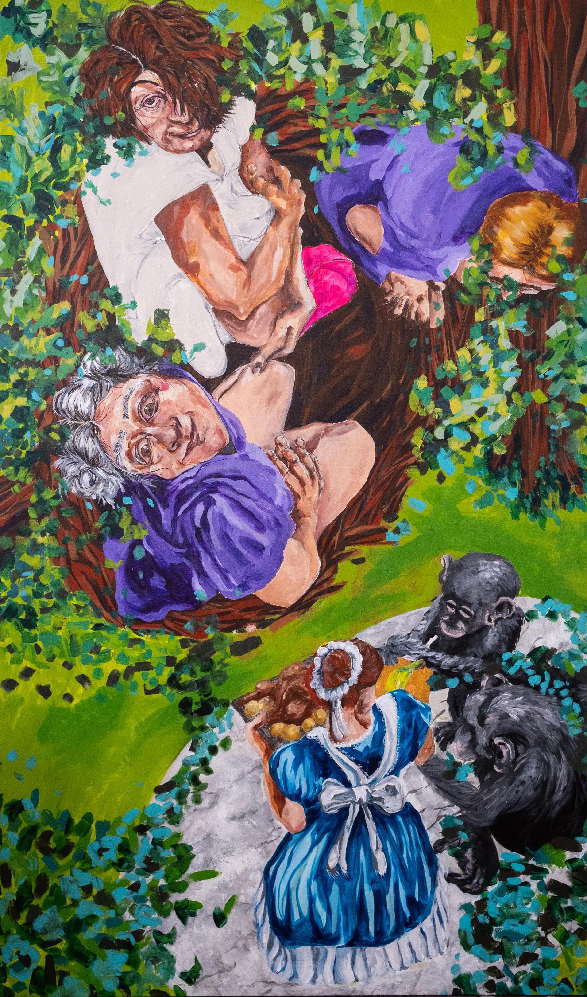 Nest - 120x200cm - acrylic on linen