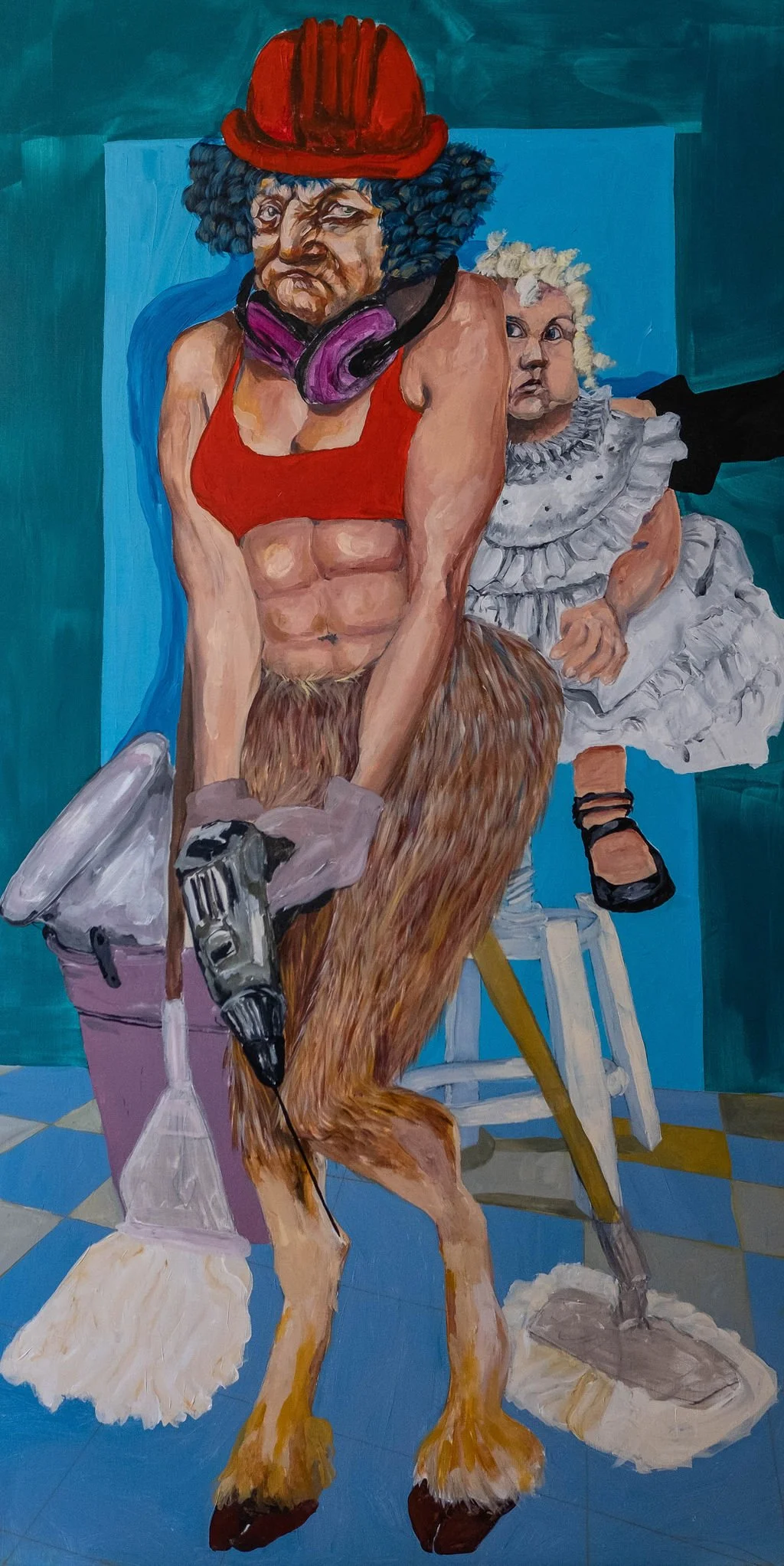 A Avaria, acrílico sobre linho, 105x204cm