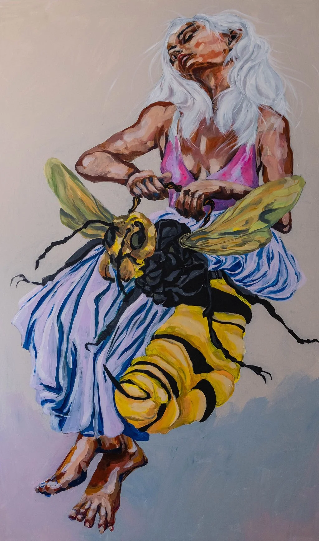 O artista, acrílico sobre linho, 200x120cm