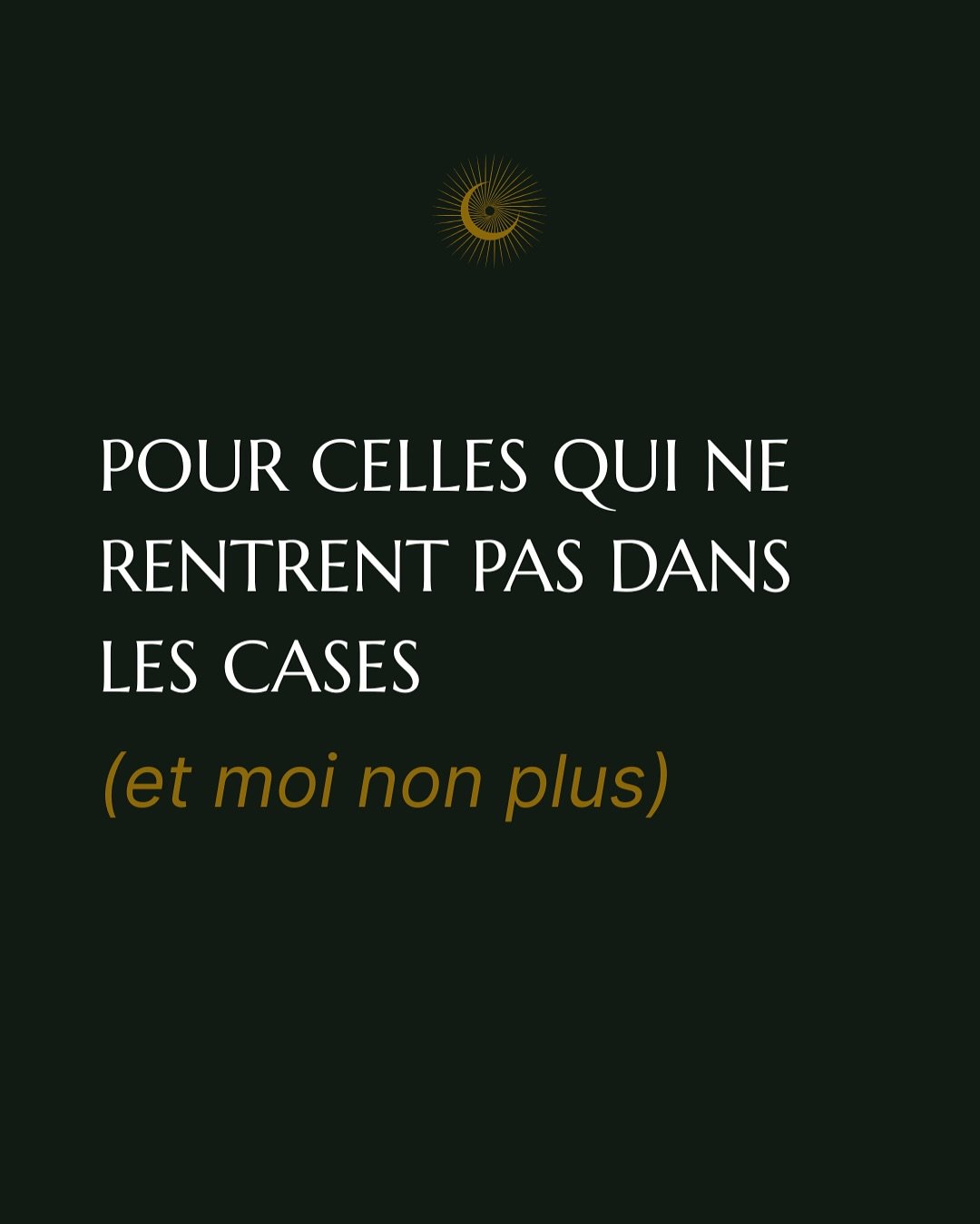🌶️Dis-moi, est-ce que toi aussi tu te sens &ldquo;hors case&rdquo; ?

Tu veux qu&rsquo;on en parle ? Viens en DM ou en Story💌

C&eacute;line Bazin | Coach Holistic &amp; Activatrice de Potentiel&reg;

J&rsquo;aide les femmes en chemin et les entrep
