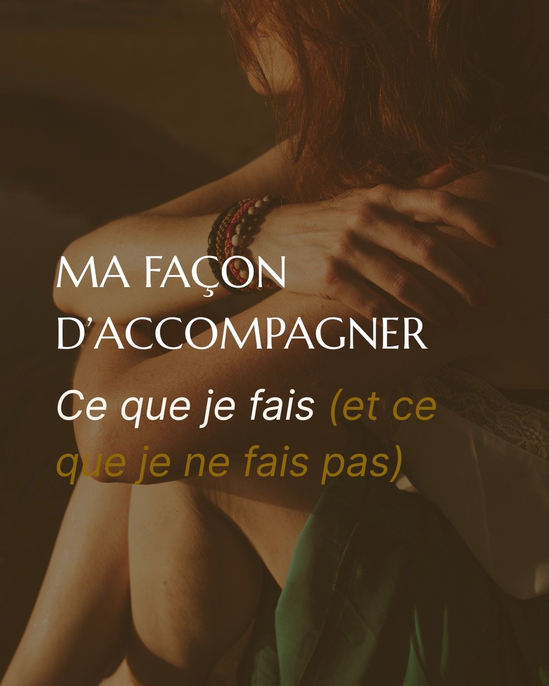 Je ne t&rsquo;aide pas &agrave; "caler ton offre" ou "scaler ton business" si tu n&rsquo;as pas encore compris qui tu es vraiment, ni ce que tu es venue transmettre. 
 J'interviens dans les passages. Les vrais.
Ceux qu&rsquo;on ne