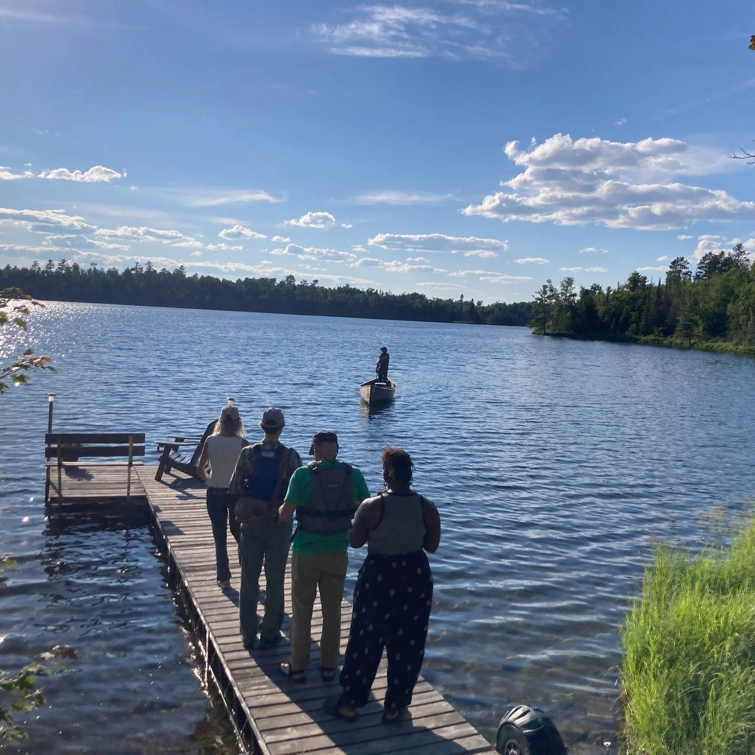 A theater production on a canoe?  Who knew!!!
Congrats to @dinavovsi, @dwcaffrey, and Jens Rasmussen of The Canoe Play Project for their new production written for (and on) Tofte Lake.  It was spectacular, and we can't wait for your next performance!