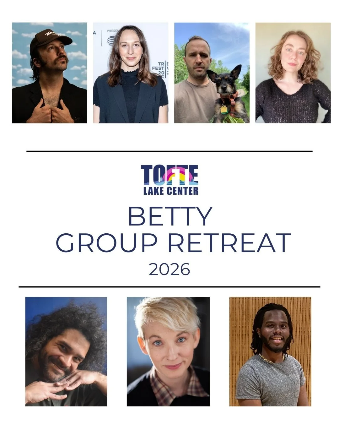 Join us in welcoming BETTY to the Lake!

In this alumni curated week, Minneapolis-based performance group BETTY (Shelby Richardson, MK Tuomanen, and Paul Kruse) gather a group of artists for a week-long retreat at TLC to develop new work.  We can't w