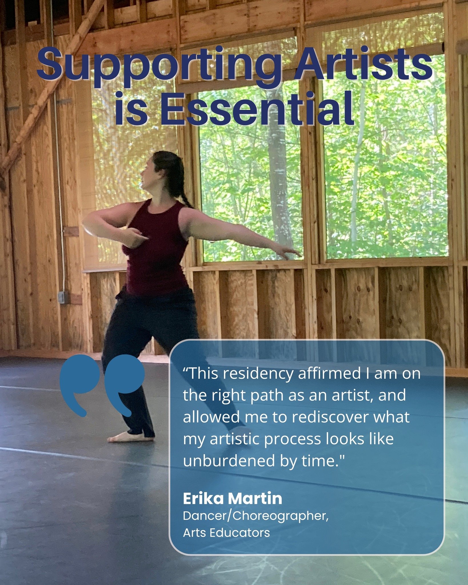 Support artists like Erika as they rediscover their artistic path. Your gift, of any amount, makes a huge impact. Thanks for being a part of our essential work. We are so grateful for your support!

Give a gift today! https://www.toftelake.org/donate