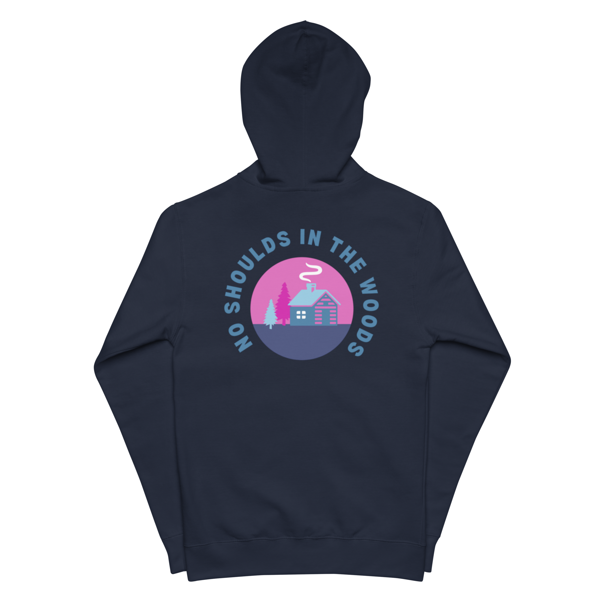 No Shoulds in the Woods Unisex fleece zip up hoodie