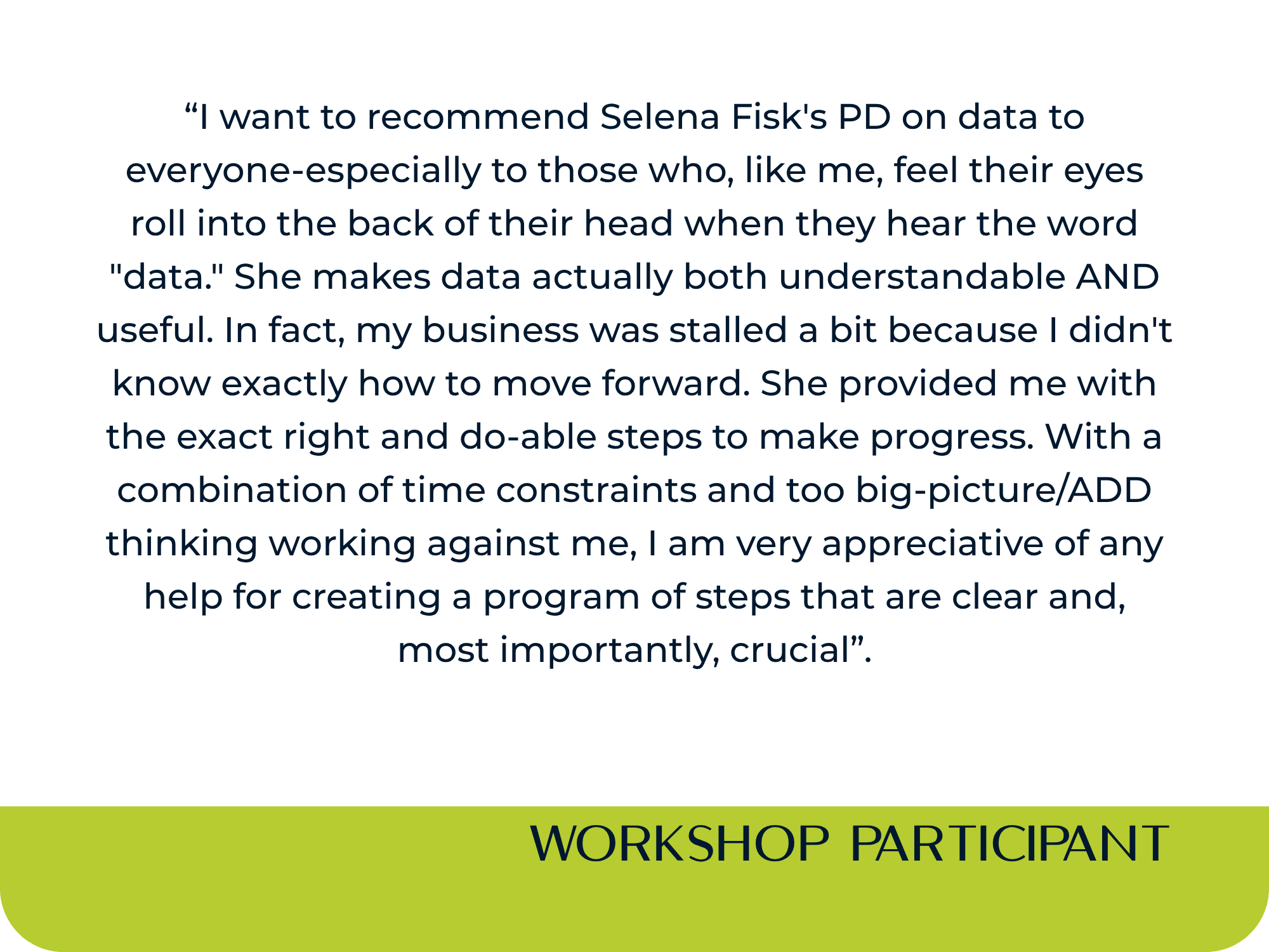 Dr  Selena Fisk corporate testimonial 2