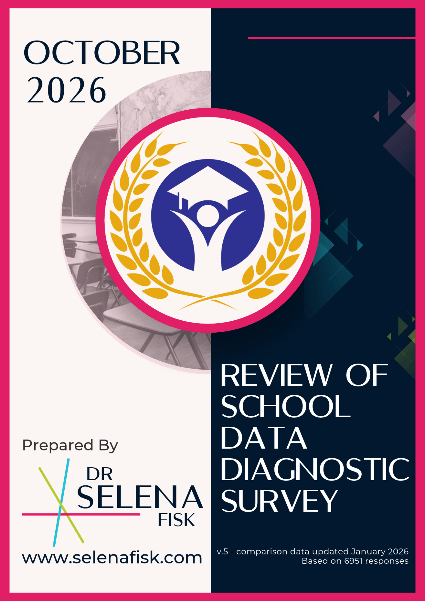 A preview image of a data diagnostic summary report prepared by Dr Selena Fisk