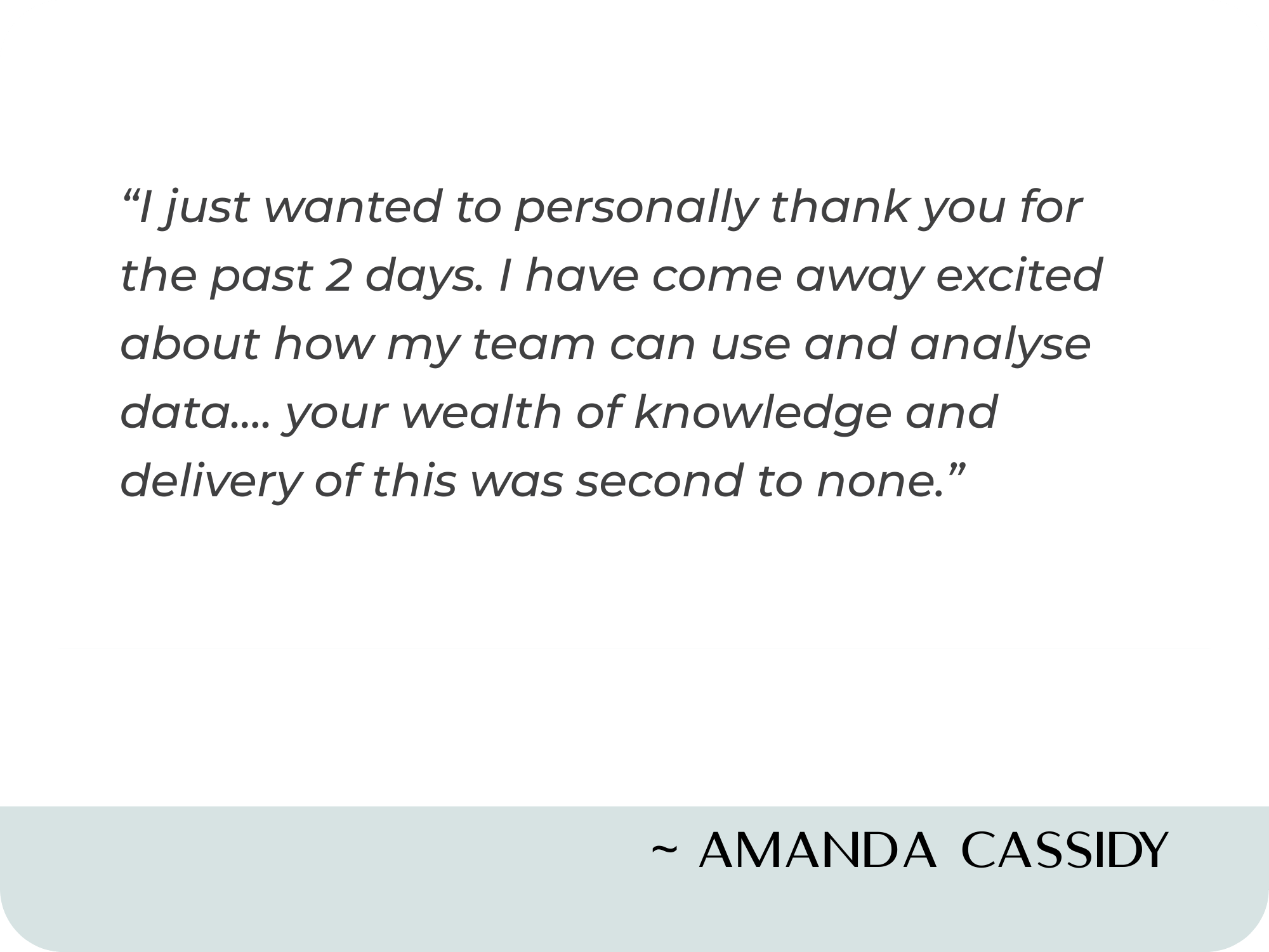 Dr Selena Fisk testimonial Amanda Cassidy