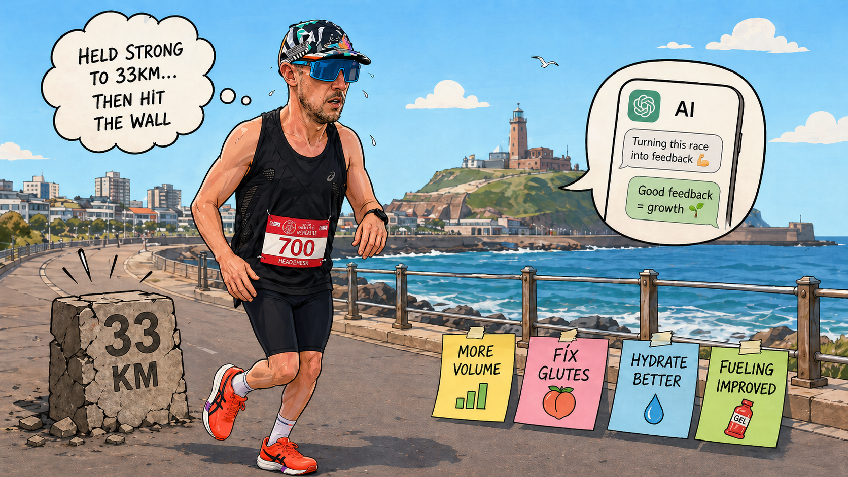 Newcastle marathon debrief