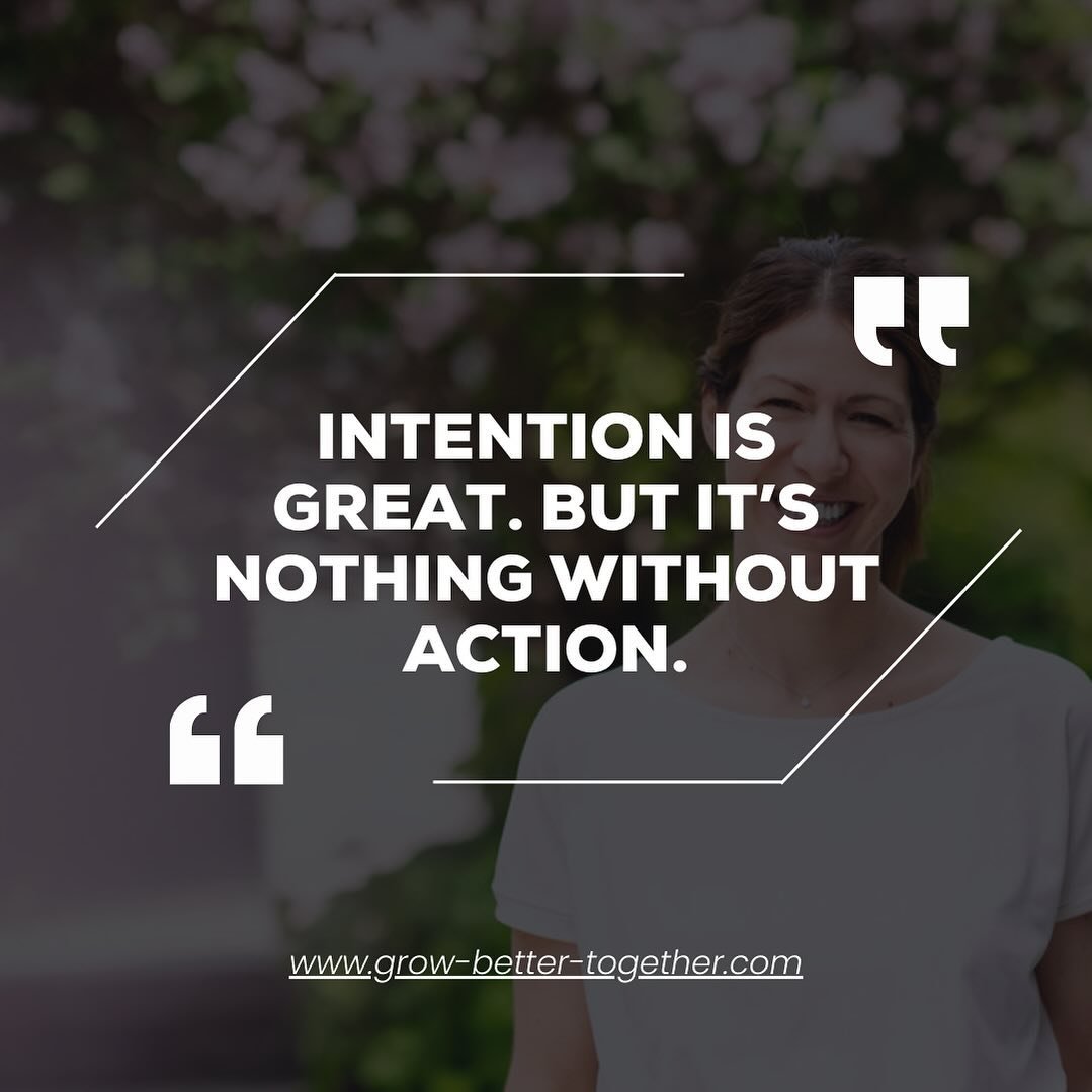 My personal quote that I use almost on a weekly basis with coaching clients: 
💡&ldquo;Intention is nothing without action!&ldquo;💡

If you want a change, it starts with a first step. Unsure about the change you need? Coaching brings clarity. 

