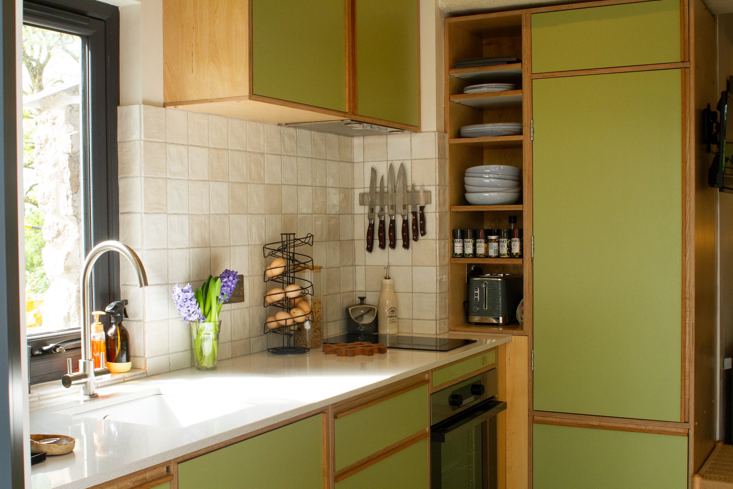 Laminated Birch Plywood, Oak &amp; Ash Kitchen 
