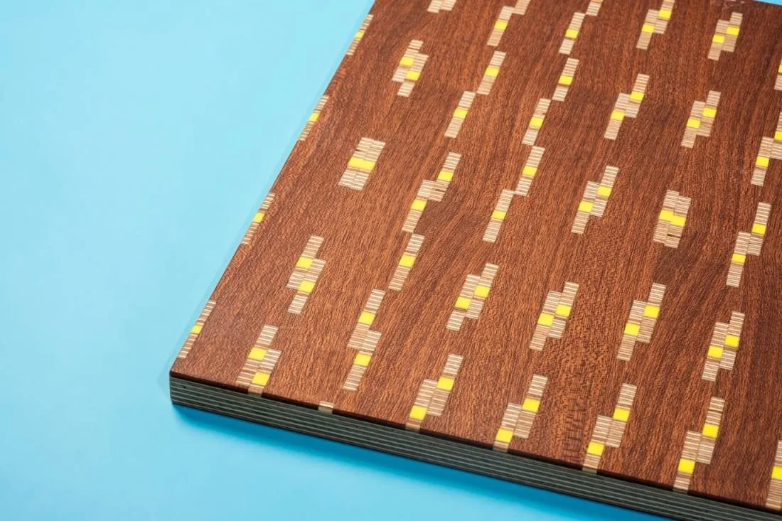 STITCH - Reclaimed timber stitched with plywood offcuts & recycled plastic