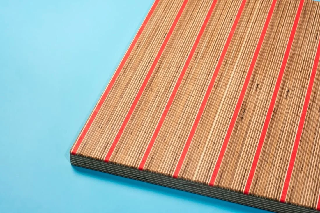 SEAM - Plywood offcuts seamed with recycled plastic