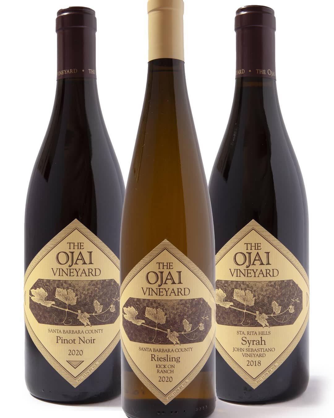 Introducing....The Ojai Case!

Three bottles, to literally set your Christmas table on fire this year. Including...

Riesling Kick On Ranch 2020 - 91pts
Zesty and dry,, tropical fruit laden beauty, perfect for aperitif.

Pinot Noir Santa Barbara Coun