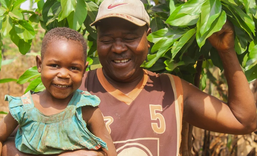 Father and Daughter tree planters