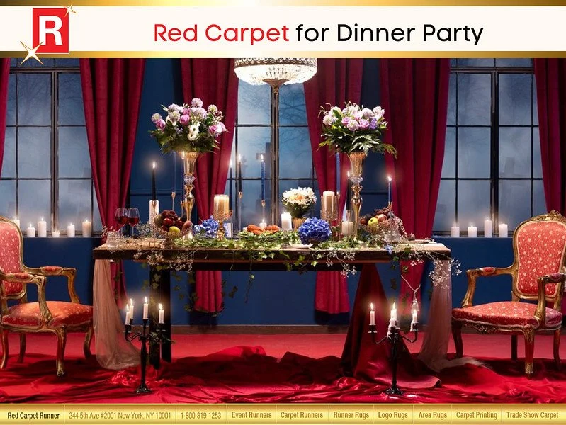 Red Carpet for Dinner Party
