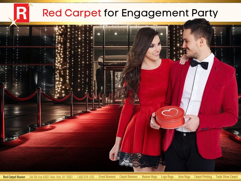 Red Carpet for Engagement Party