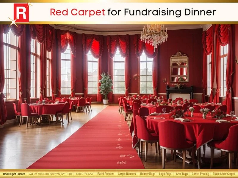 Red Carpet for Fundraising Dinner